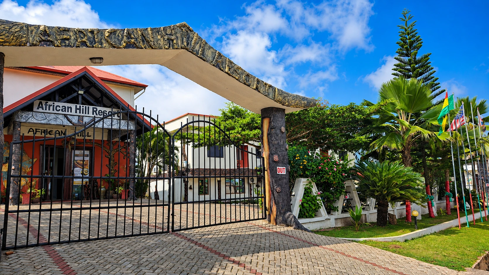 Resort entrance